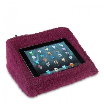 LEVENGER BOUCLE lPAD PILLOW-RASPBERRY